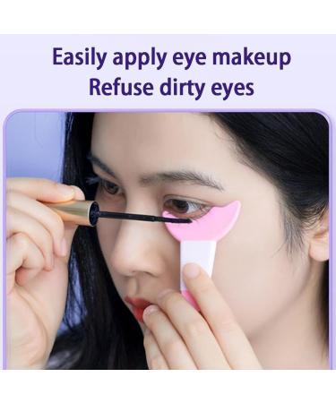 Multifunctional Eye Makeup Aid Crescent Baffle Mascara Eyebrow Tool Eyeliner Shaper Eyeliner Beauty Assistant X6G3 Tool Baffle Pink Size - Buy Online on SooperMarket.com