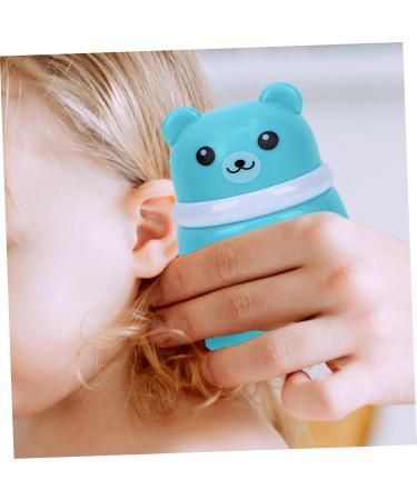 2pcs Bear Powder Puff Box Set for Travel and Newborns - Blue - Buy Online on SooperMarket.com