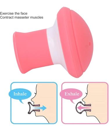 Face Masseter Trainer Silicone Face Lifting Tightening Shaping Slimming Tool Smile Trainer Lip Exerciser for Muscles Stretching V Shape Double Chin Exerciser Instrument Pink - Buy Online on SooperMarket.com