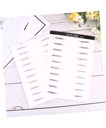 Mikinona Eyebrow Stickers 2 Pairs Makeup Stencil Waterproof Makeup Eyebrow Sticker Brow Tatoo Supplies 6d The Lazy Disposable - Buy Online on SooperMarket.com