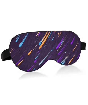 Haskirky Light Blocking Eye Mask Breathable and Adjustable Adult Men and Women Travel on Business Trips Yoga Meditation Light Smooth Comfortable Eye Mask Office Deep Sleep Goodies Shooting Stars