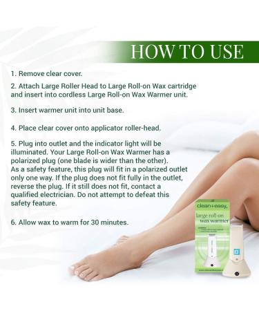 Clean + Easy Large Roll-On Wax Warmer - Professional Waxing Spa System - Unit (120V) - Buy Online on SooperMarket.com
