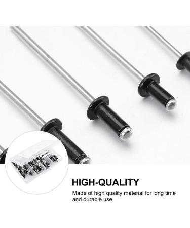 Hemoton Black Rivets Threaded Rivets 120pcs Blind Rivets Aluminium Black .4 .0 .2 Rivet Blind Rivets Nail Fasteners for Home Stainless Steel Rivets Stainless Steel Set - Buy Online on SooperMarket.com