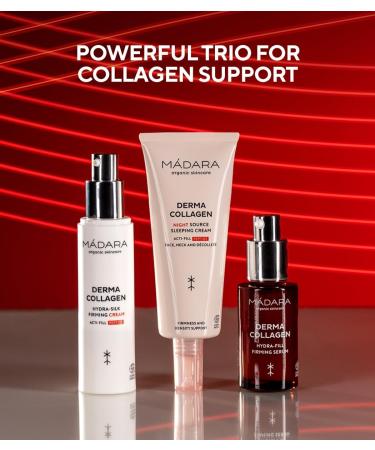 MADARA Organic Skin Care DERMA COLLAGEN Night Source Sleeping Cream Overnight Hydrating & Firming Cream with Peptides Algae & Hyaluronic Acid for Anti-Aging & Skin Renewal 70ml - Buy Online on SooperMarket.com