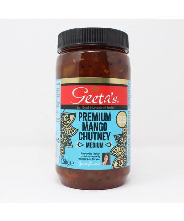 Gharana Swaad ka Khazaana Geeta's Mango Chutney - 1.5kg | Authentic Indian Recipe | Sweet and tangy fusion | Preservative-free | Reimagined tradition | Versatile culinary companion