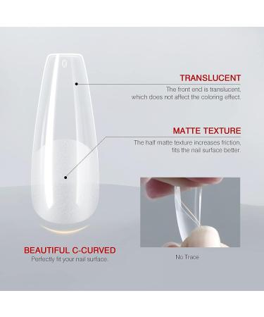 Saviland Gel X Nail Tips - 550PCS Long Coffin Full Cover Clear Acrylic Nails Kit | Soft Gel Nail Tips for Extensions & Repairs - 12 Sizes DIY Nail Salon Set - Buy Online on SooperMarket.com