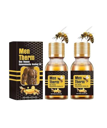 Mentherm Bee Venom Gynecomenia Heating Oil Mentherm Bee Venom Gel Bee Venom Oil Men Therm Bee Venom Oil Bee Venom Gel Can Help Strengthen The Chest Muscle (2Stk)