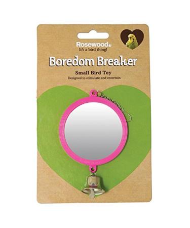 (Boredom Breaker) Bird Toy Double Sided Mirror Large Various colours