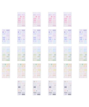 EXCEART 30 Sheets tear off sticker pack vintage stickers scrapbook decals Decorative Stickers notebook