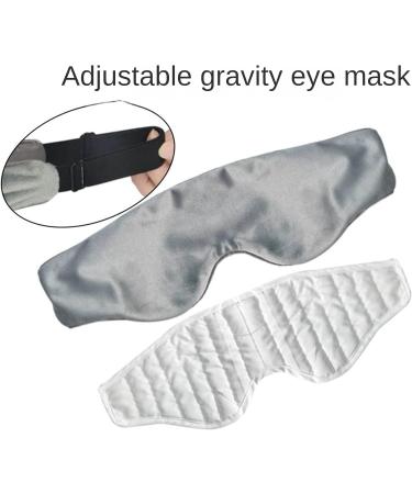 Adjustable Soft Eye Bag with Detachable Cover - Gray | Ideal for Night Sleep, Travel & Relaxation - Buy Online on SooperMarket.com