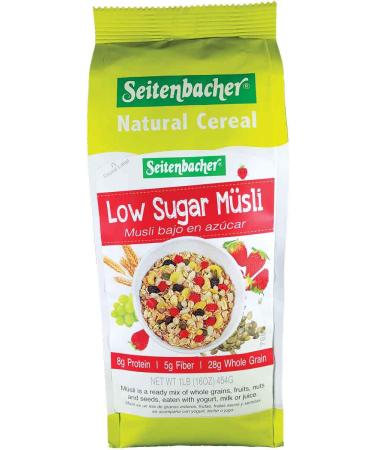 Seitenbacher Low Sugar Muesli Natural Cereal, 16 Ounce