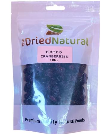 Dried Cranberries Sweetened Fruit 1 KG Premium Quality - The Dried Natural