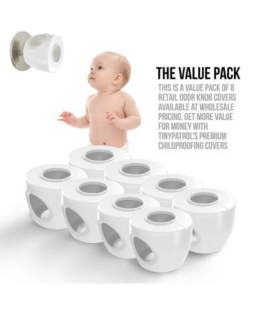 Tiny Patrol 8 Pack Baby Safety Childproof Door Knob Cover  Universal-Fit Most Knobs - Buy Online on SooperMarket.com