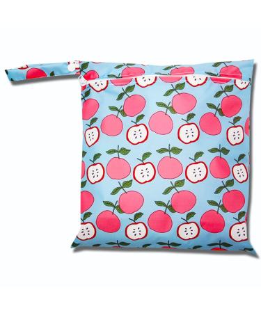 Egurs Wetbag Waterproof Reusable Diaper Bag Nappy Bag Apple M 30 * 28cm M 30*28cm Apple