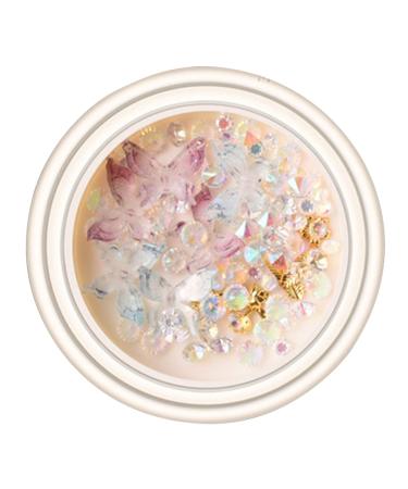 Sanwood 3D butterfly nail decor shining nail gems decor ornaments for diy craft phone fall make-up nails art decoration color 10