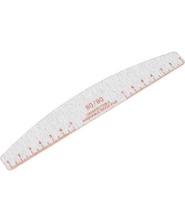 Nail Files Manicure Tools Washable Precise Reusable Efficient 80/80 Grit for Acrylic Nail Extension False Gel Nails - Buy Online on SooperMarket.com