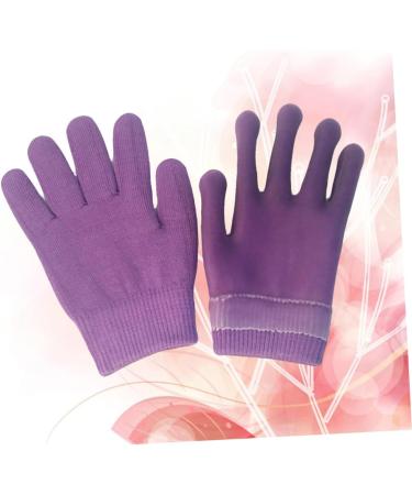 Mikinona Gel Socks for Moisturizing Spa Moisture Socks Women Hands Whitening Gloves Spa Gel Socks Moisturizing Gel Socks Exfoliating Hand Gloves Moisturizing Socks Cosmetic Purple medium - Buy Online on SooperMarket.com