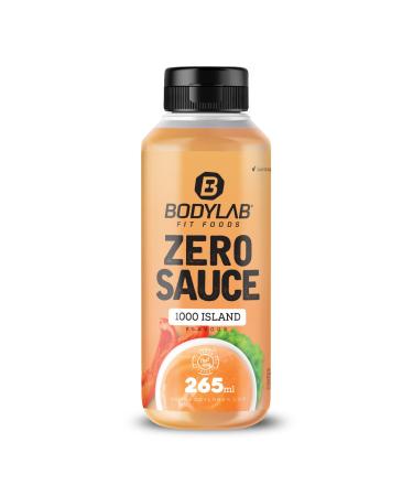BODYLAB24 Zero Sauce 1000 Island 265ml low-calorie only 3-9 kcal each 15g portion fat and sugar-reduced perfect for refining dishes as a sauce or dressing ideal for each diet 1000 ISLAND 265 ml (1 Pack)