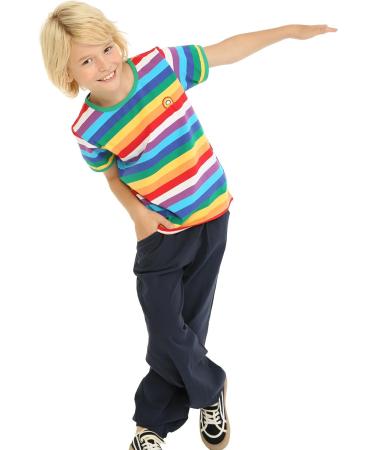 Mud Kingdom Little Boys Rainbow Stripe T-Shirt - Hot Pink, 12-18 Months - Buy Online on SooperMarket.com
