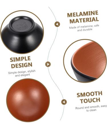 Zerodeko 3pcs Anti-Earth Clay Ramen Bowl De Ceramic Snack Bowls Household Rice Bowl Japanese Bowl Miso Soup Bowls Ceramic Soup Bowl Snack Dish Food Container Commercial Round Bowl 12X12X6.3CMx3pcs Blackx3pcs - Buy Online on SooperMarket.com
