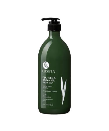 Luseta Tea Tree & Argan Oil Milk Shampoo Color Safe Clarify & Repair Formula 33.8 Fl. Oz.