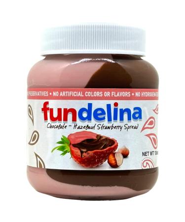 Fundelina Spread Bundle - Strawberry & Chocolate-Hazelnut, Banana & Chocolate-Hazelnut, WYKED YUMMY Spreader Knife Included - Buy Online on SooperMarket.com