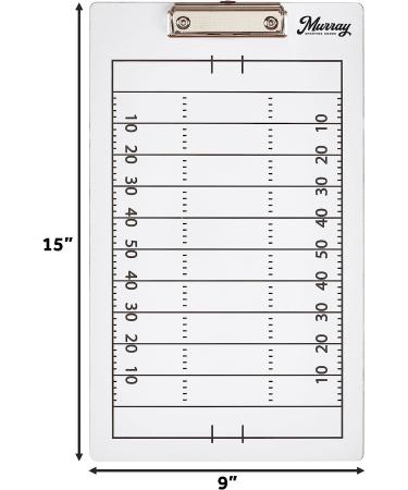 Murray Sporting Goods Double-Sided Football Coaches Clipboard - Dry Erase | Premium Quality - Buy Online on SooperMarket.com