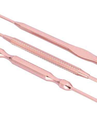 3pcs Stainless Steel Earpick Set - Double Ended Wax Remover & Cleaner Curette Spoon - Buy Online on SooperMarket.com