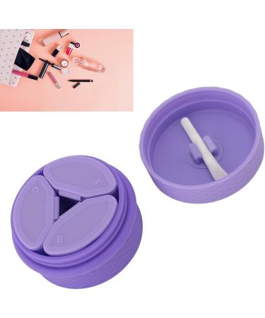 Travel Silicone Makeup Containers Trinkets Pills Silicone Cream Jars with Spoon Leakproof Portable for Outdoor (Purple) - Buy Online on SooperMarket.com