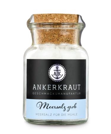 Ankerkraut sea salt coarse table salt coarse-grained sea salt 170g in cork glass 170g cork glass