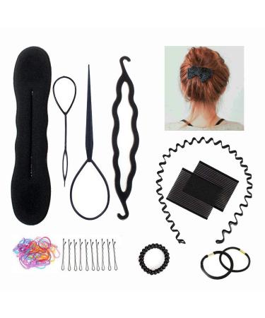 Topdirect 31.5 inch Synthetic Hair Wig Training Head - DIY Hairstyle Set with Holder in Rose Red - Perfect for Hairdressers - Buy Online on SooperMarket.com