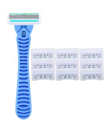 Hair Removal Razor ABS Universal Manual Razor 10pcs with Plastic Box for Daily Use