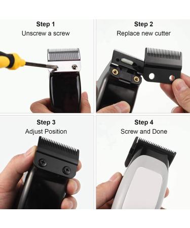 jklashfi 2 Set Replacement Movable Blade Steel Accessories for Blade Professional Hair Clipper Blade Carton - Buy Online on SooperMarket.com