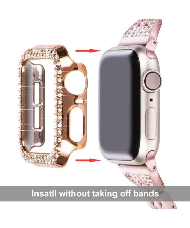 Surace 45mm Case Compatible with Apple Watch 8 & 7 Case Bling Cover Diamond Bumper Protective Case Replacement for Apple Watch Series 8 Series 7 45mm 5 Packs Rose Gold/Pink/Black/Silver/Clear Rose Gold/Pink/Black/Silver/Clear Series 7/8 45mm - Buy Online on SooperMarket.com