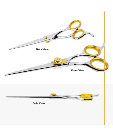 Sharf Gold Touch Pet Scissors - 8.5 Straight Shears for Dog & Pet Grooming - 440c Japanese Stainless Steel - Buy Online on SooperMarket.com