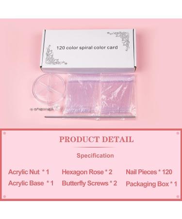 Subay Nail Swatch Sticks 120Pcs - Clear Gel Polish Color Display | Spiral Sample Practice Sticks for Manicure - Buy Online on SooperMarket.com