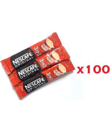 Nescafe 3in1 Original EU Made Instant Coffee Sachets (100 Sachets) - Long Expiry Date - 100 Count - Buy Online on SooperMarket.com