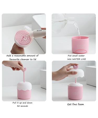 Portable Plastic Facial Cleanser Foamer Cup Travel Skin Care Foam Maker for Rich Lather (Purple) | Shop Now - Buy Online on SooperMarket.com