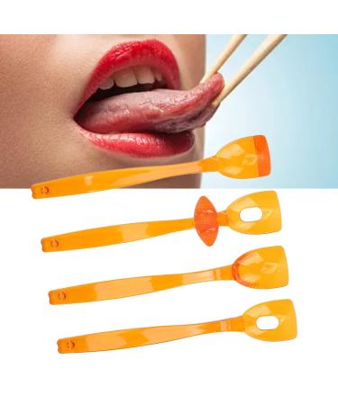4pcs Lip Tongue Muscle Trainer - Mouth Rehabilitation & Recovery Device (Large Orange) | Improve Oral Health & Fitness - Buy Online on SooperMarket.com