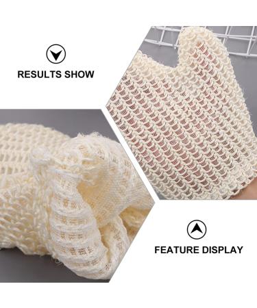 Buy Angoily 2-Piece Peeling Washbasin Gloves - Dead Skin Remover & Body Massage Scrub for Adults & Kids | SISAL Hollow Design for Effective Exfoliation - Buy Online on SooperMarket.com
