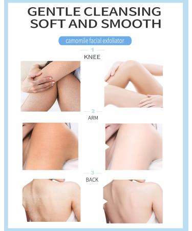 Camomile Face Exfoliator Gel Scrub Gentle Body & Facial Peeling for Deep Pore Cleansing | Smooth & Tender Skin - Buy Online on SooperMarket.com