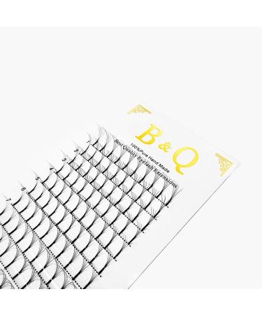 Pre Made Fan Eyelash Extensions 5D-0.10C-14mm Long Stem Premade Fans Eyelash Extension 0.07 0.10 C/D Curl Pre Made Russian Lashes Premade Russian Volume Lashes (5D-0.10C 14mm) 5D-0.10-C 14 mm