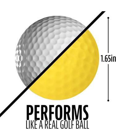 CHAMPKEY Practice Foam Golf Balls 16 Pack - Limited Flight Yellow Training Balls for Indoor & Outdoor Use - Buy Online on SooperMarket.com