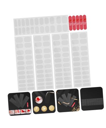 FOYTOKI 10 Sheets Nail Stickers Blank Gel Wraps for Nails Glaze Semi Cured Gel P dicure Gel Nail Wraps Semi Cured Gloss Pedicure Nail Strips Nails Gel Clear Gel Strip Kit Double Sided Tape - Buy Online on SooperMarket.com