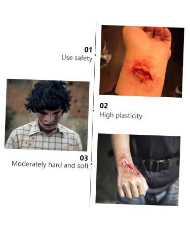 Buy NOLITOY Halloween Fake Blood Effects Body Paint & Scar Wax Kit | Special Effects Makeup for Wounds & Scars - International Shipping Available - Buy Online on SooperMarket.com
