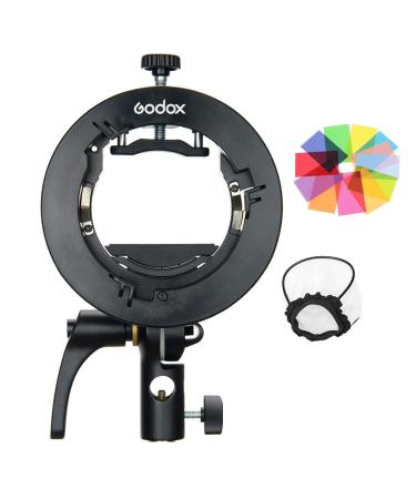 Godox S2 Bowen Mount S-Type Flash Holder Bracket for Godox V1 V860II AD200 AD200Pro AD400Pro Speedlite Strobe Flash