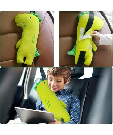 Kids Seatbelt Pillow - Toddler Shoulder Pad & Head Rest Cushion - Dinosaur Unicorn Design - Buy Online on SooperMarket.com