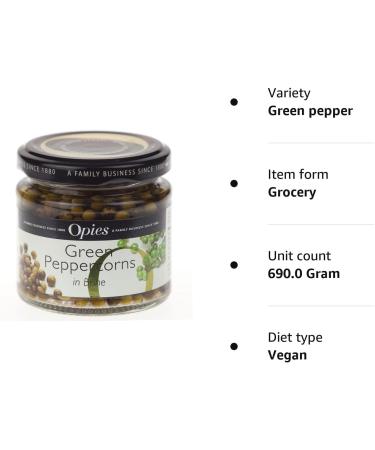 Opies Green Peppercorns in Brine - 6x115g - Buy Online on SooperMarket.com
