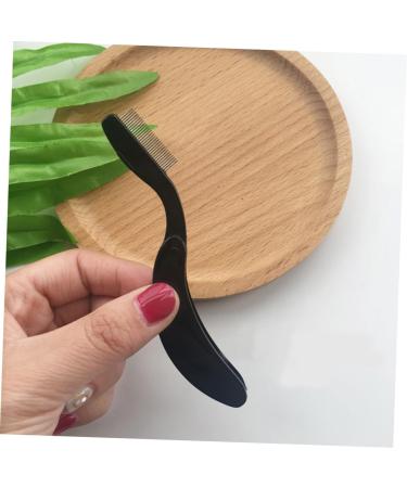 WOFASHPURET Curved Eyebrow Comb eyebrow comb plastic handle eyebrows comb plastic handle eyelash comb fold beauty Gentle Reminder - Buy Online on SooperMarket.com