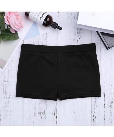 iiniim Girls Stretch Cotton Gymnastics Ballet Dance Shorts Black 12 - Active Workout Sports Yoga Cycling Running Shorts - Buy Online on SooperMarket.com